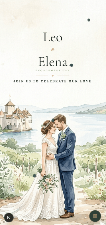 Sage & Gold Botanical Engagement